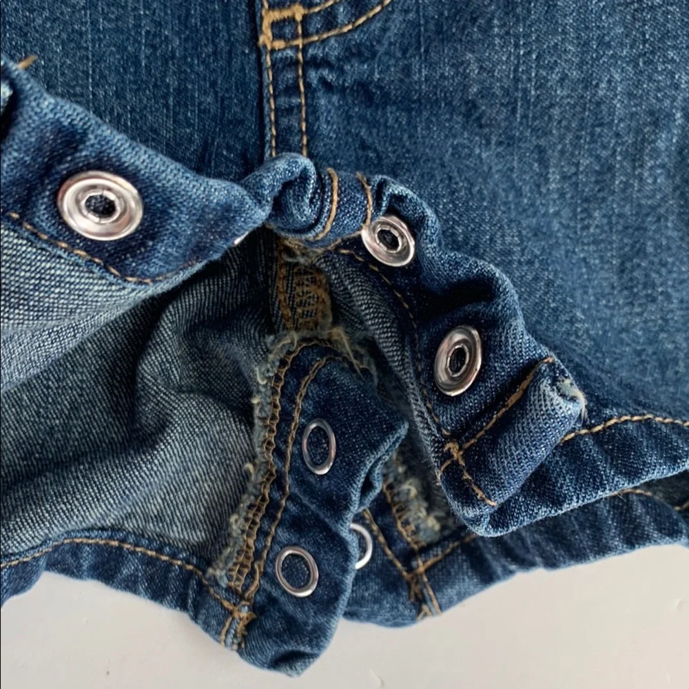 Carter’s Denim Overalls and Gray T-Shirt Set 6 Months